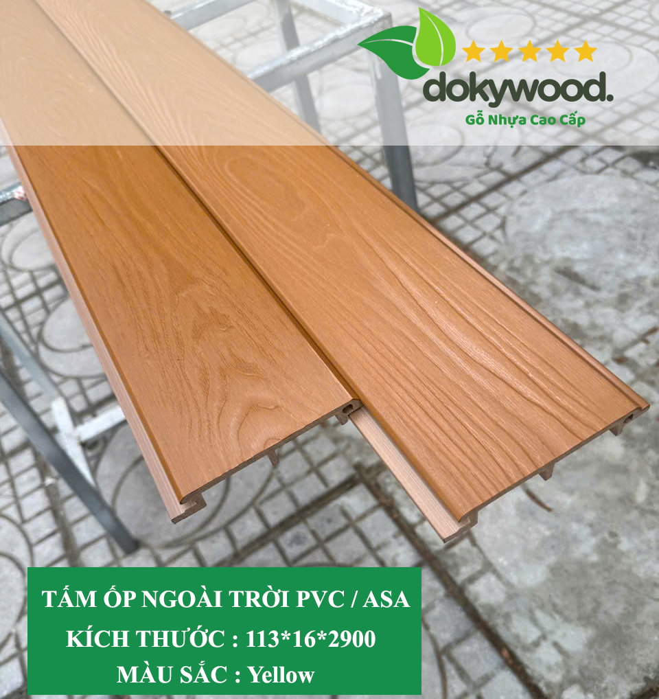 tấm ốp ngoài trời pvc phủ asa