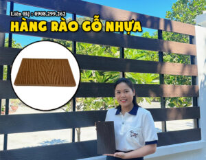 Hàng rào gỗ nhựa