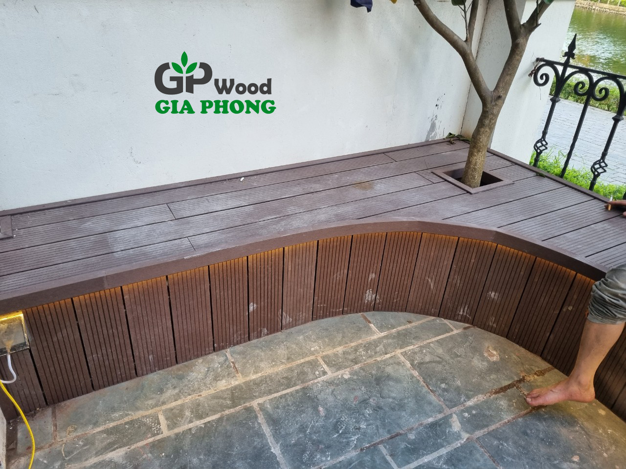 sàn gỗ nhựa ngoài trời an khánh 