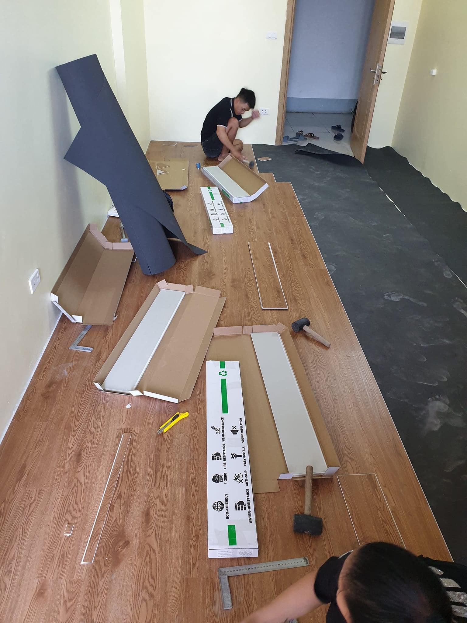 sàn nhựa vân gỗ 