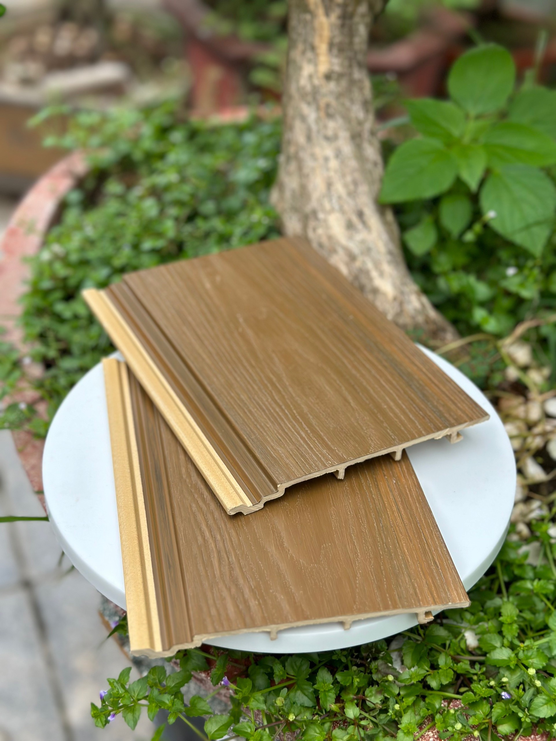 tấm ốp gỗ nhựa phủ asa