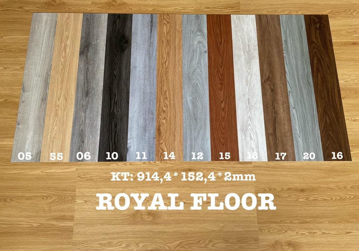 mã màu sàn nhựa bóc dán 2mm