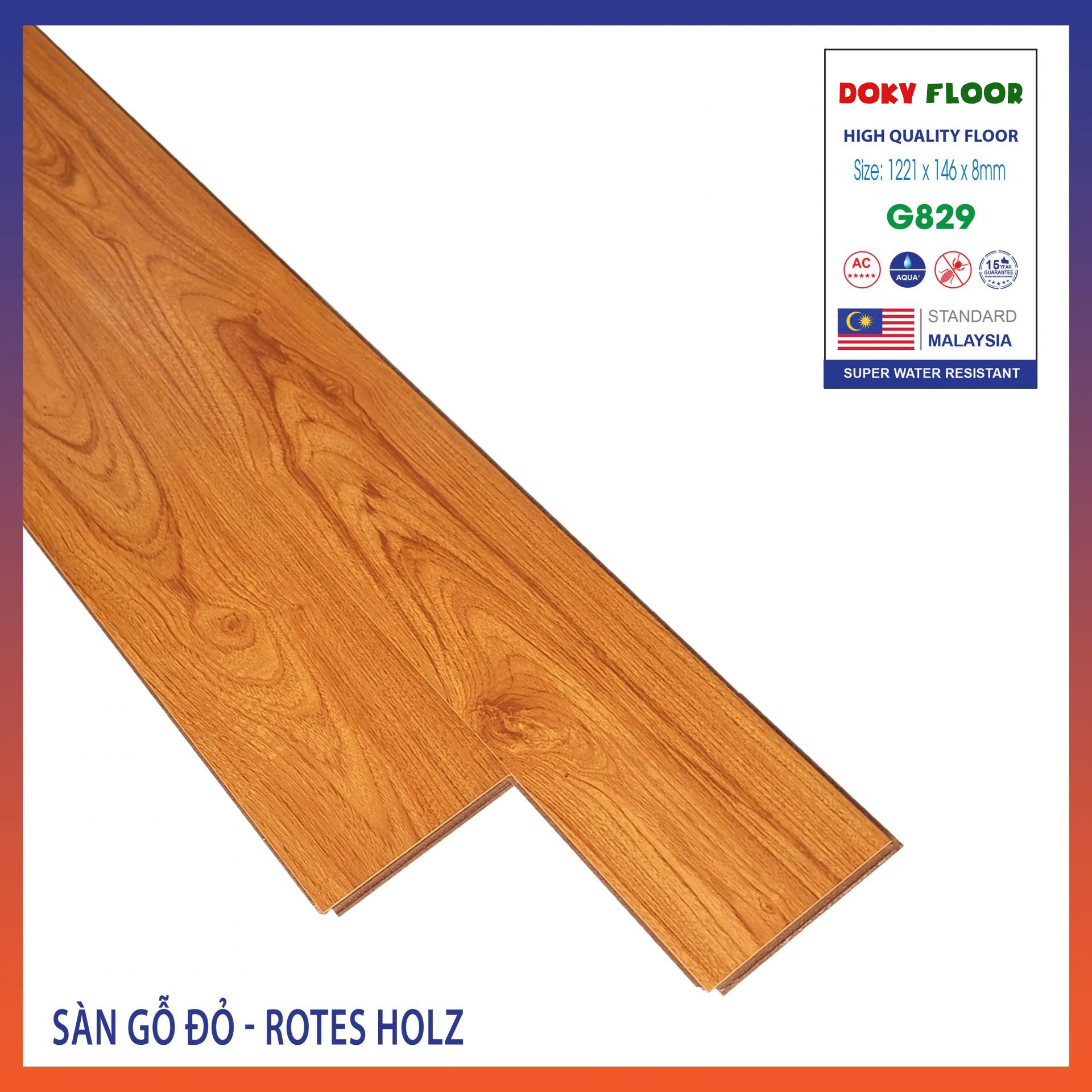 sàn gỗ công nghiệp 8mm