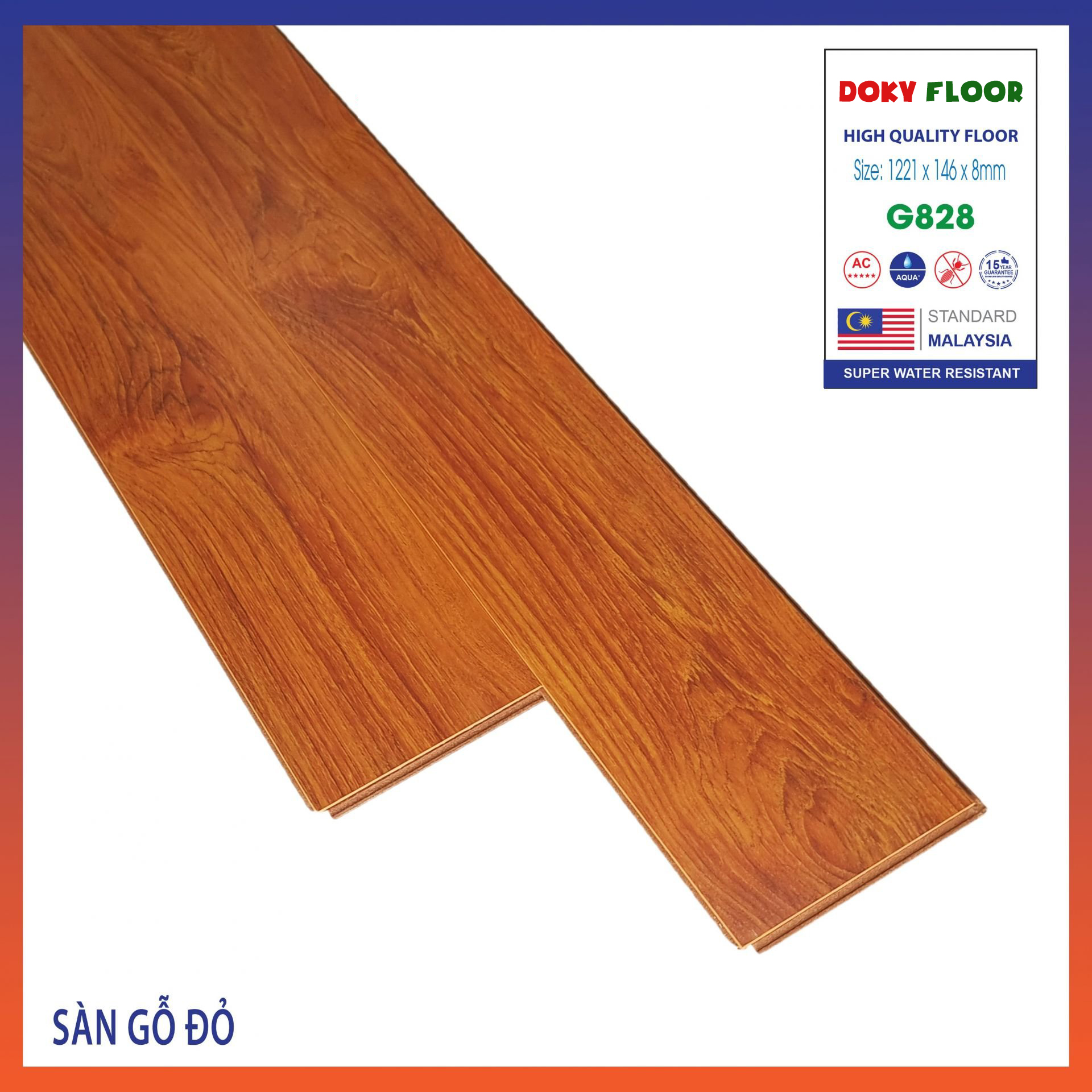 sàn gỗ công nghiệp 8mm