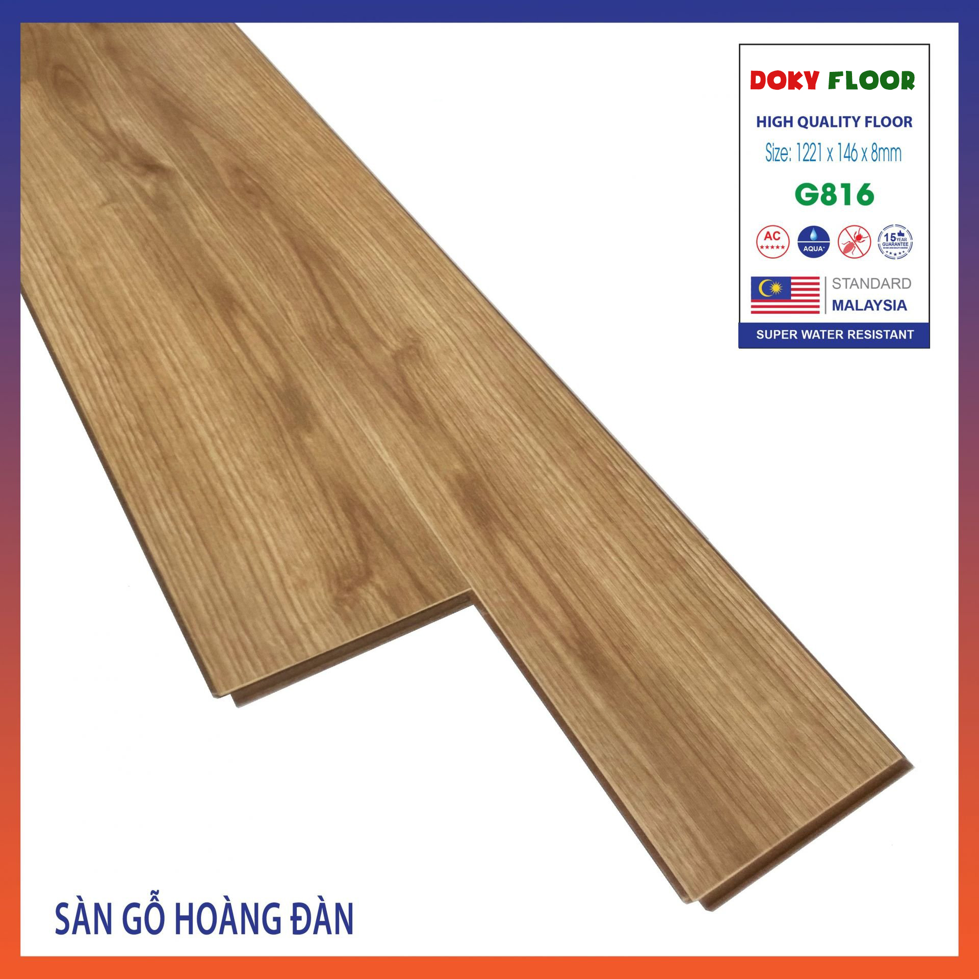 sàn gỗ công nghiệp 8mm