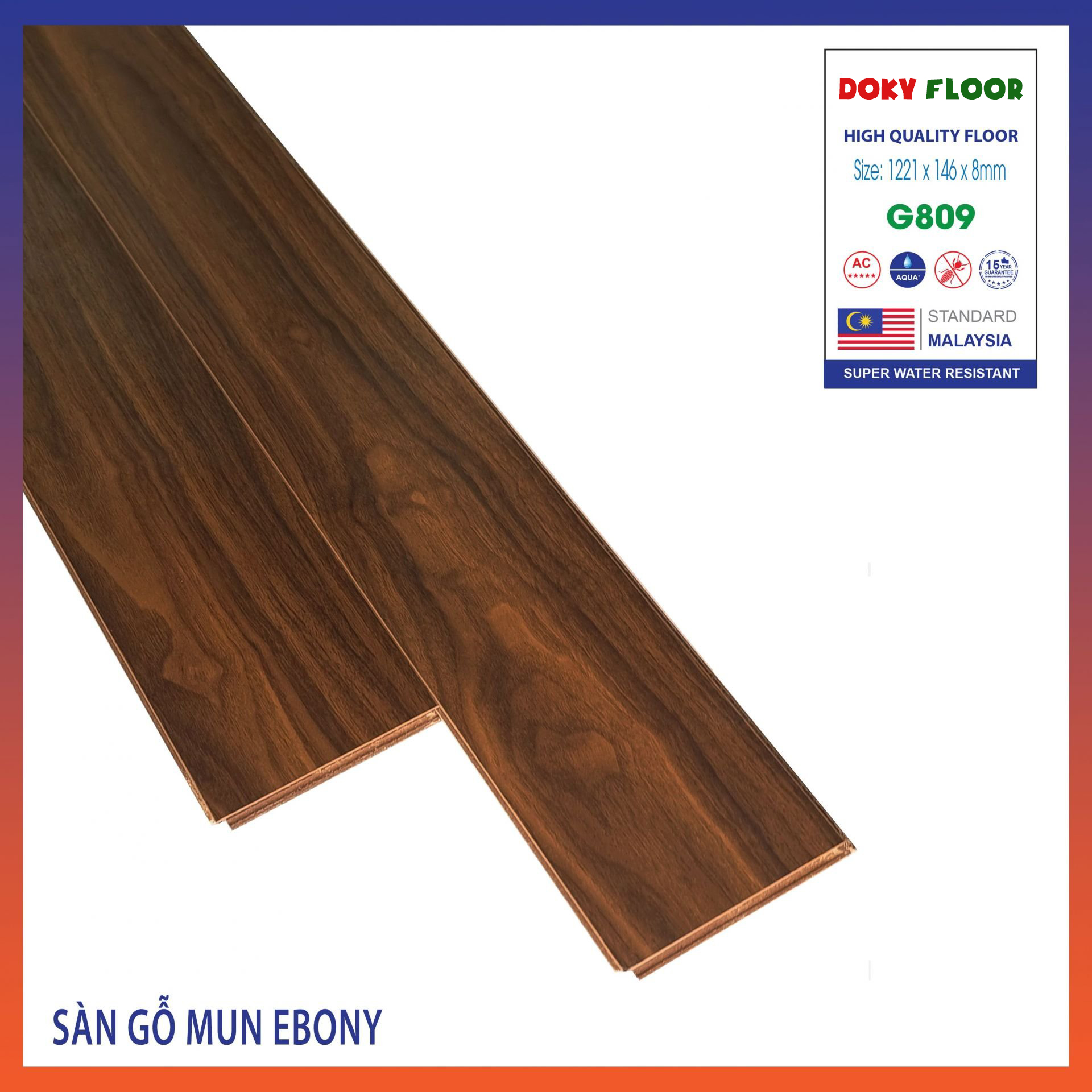 sàn gỗ công nghiệp 8mm