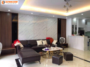 mẫu tấm nhựa ốp tường ốp phòng khách