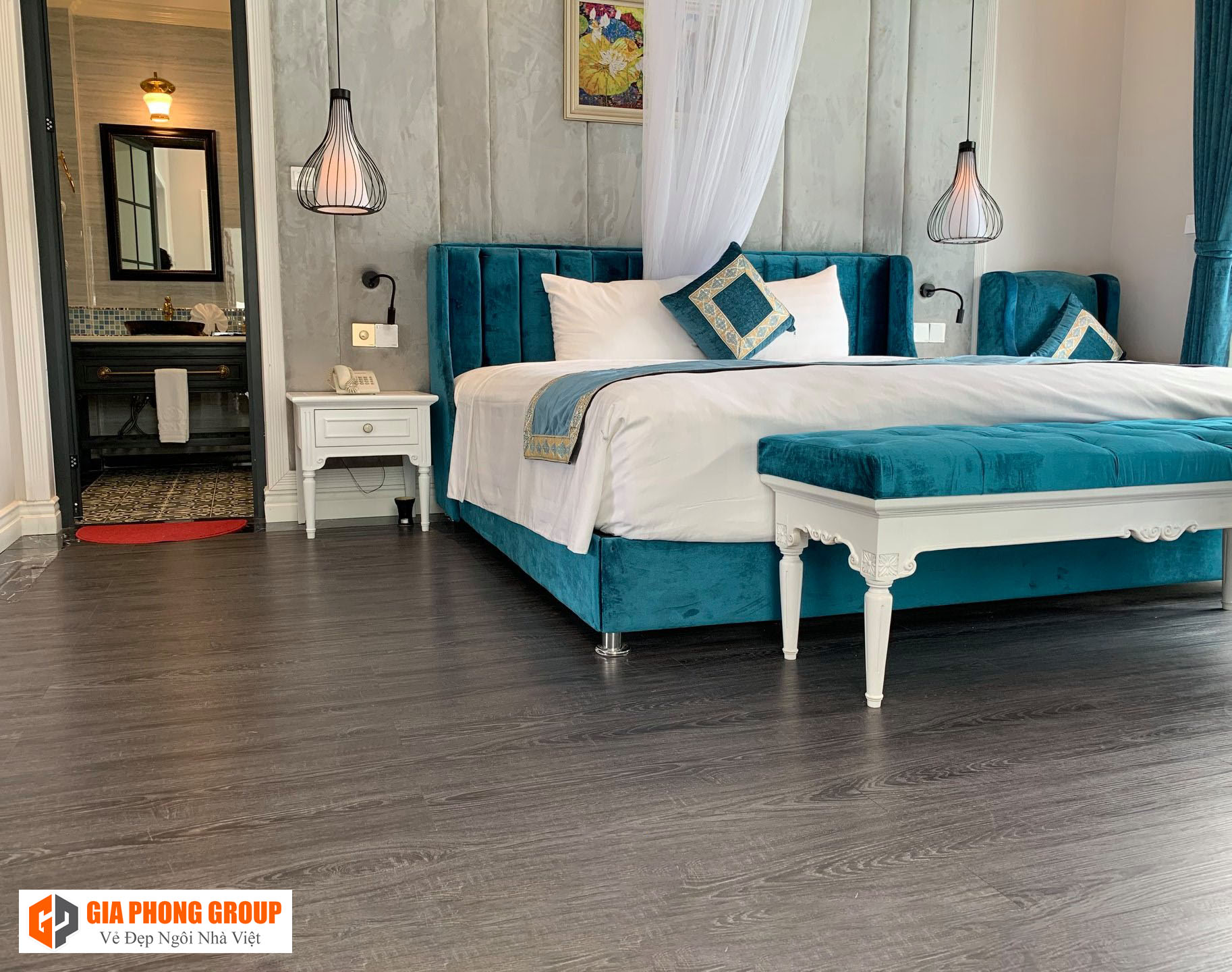 sàn nhựa giả gỗ spc đẹp