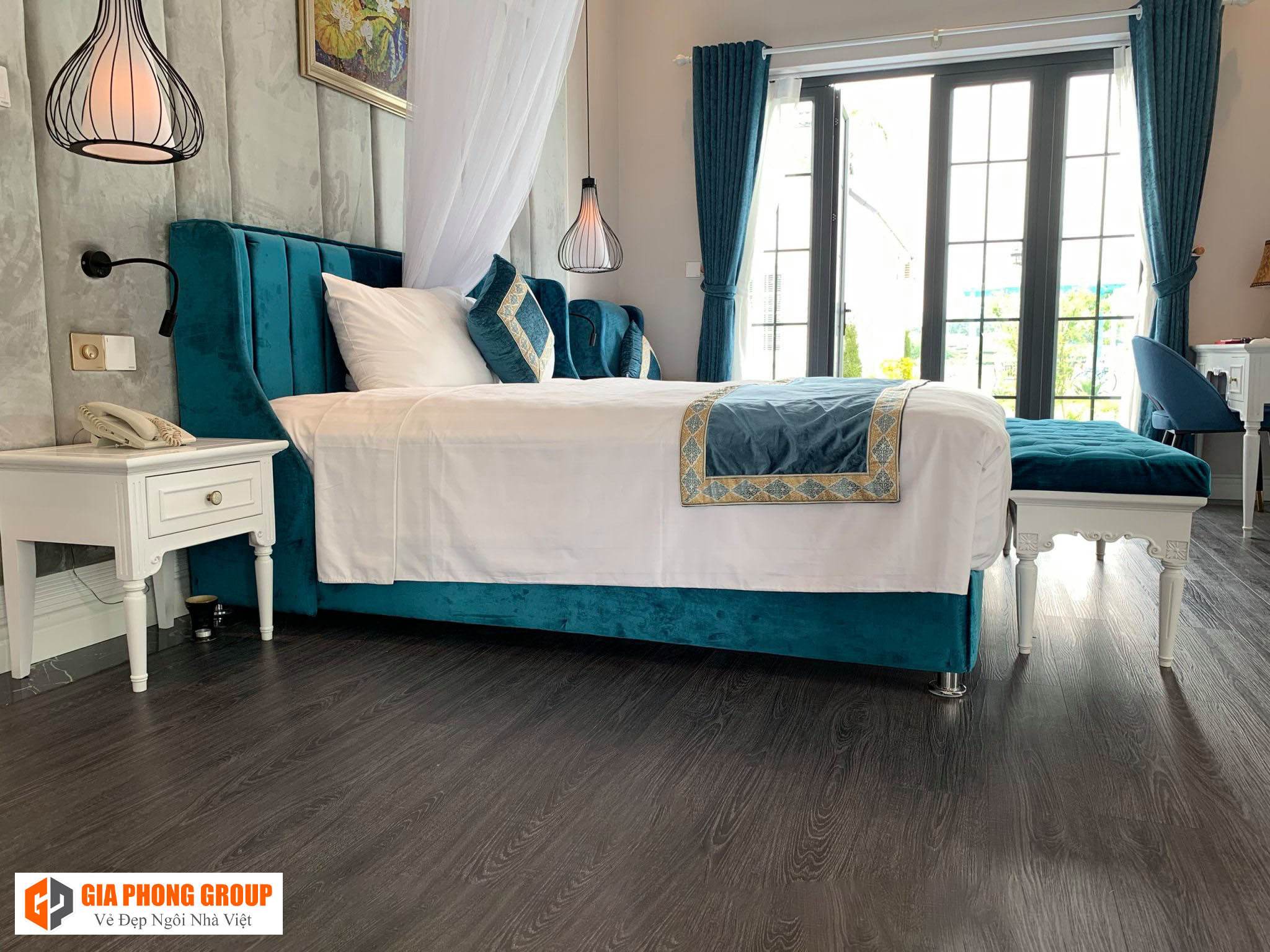 sàn nhựa giả gỗ spc cao cấp