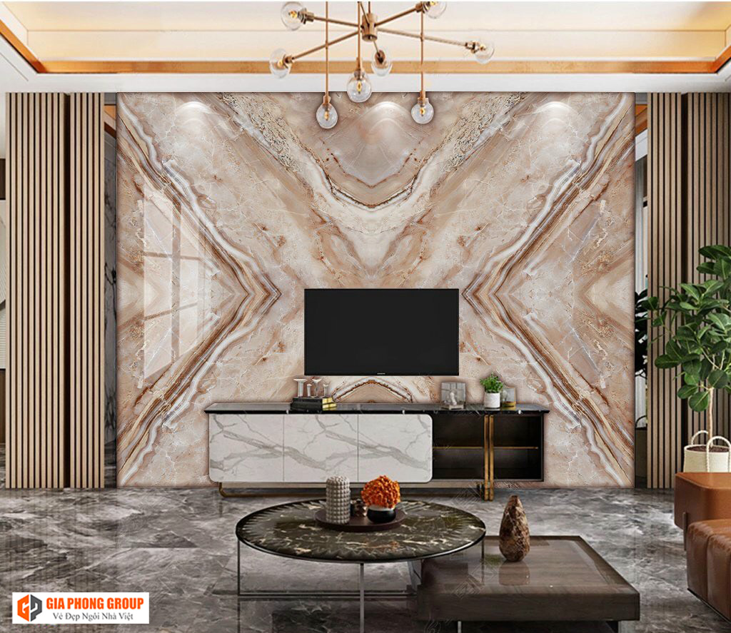 tấm nhựa ốp tường cho phòng khách 