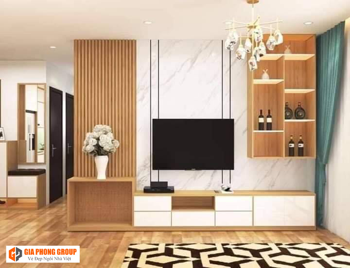 tấm nhựa ốp tường cao cấp cho không gian phòng khách 