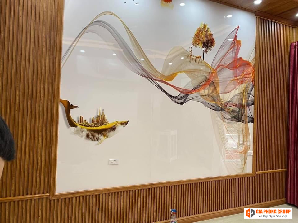 mẫu hoa văn đẹp trên tấm nhựa ốp tường 