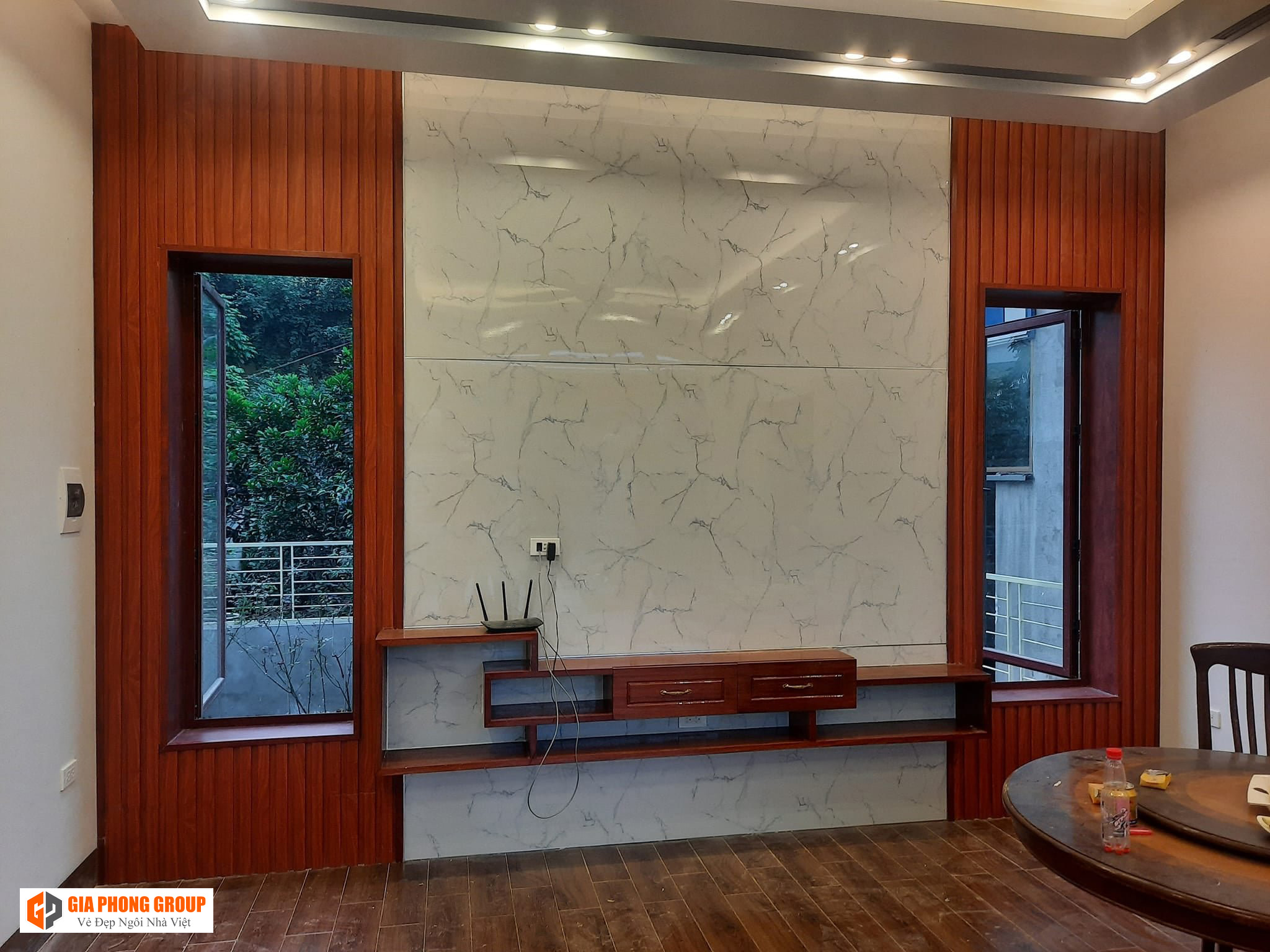 tấm nhựa ốp tường vân đá cao cấp 