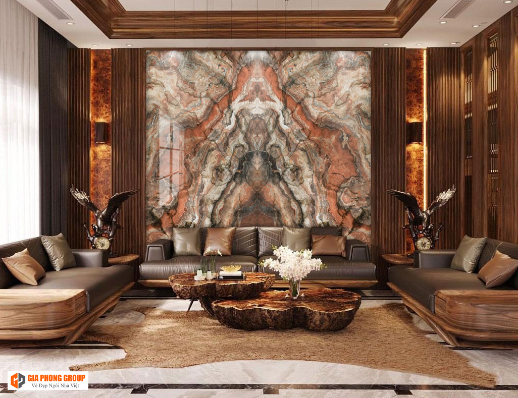 vật liệu ốp tường nội thất đẹp 