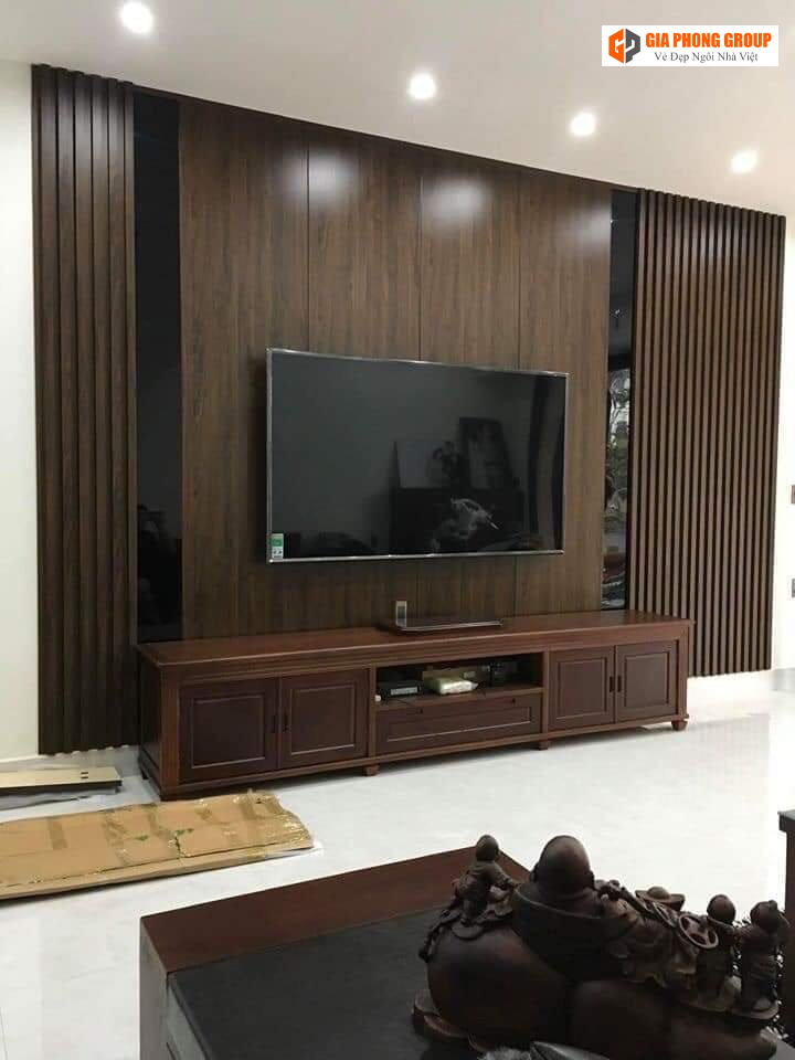 tấm nhựa ốp tường lam sóng cho phòng ngủ 