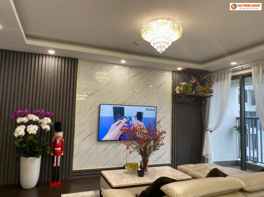 tấm nhựa ốp tường cho không gian phòng khách thư giãn 
