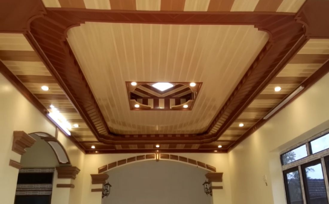 Trần Nhựa Giả Gỗ Ngoài Trời, Giật Cấp, Cao Cấp - Chất Lượng Hàng Đầu