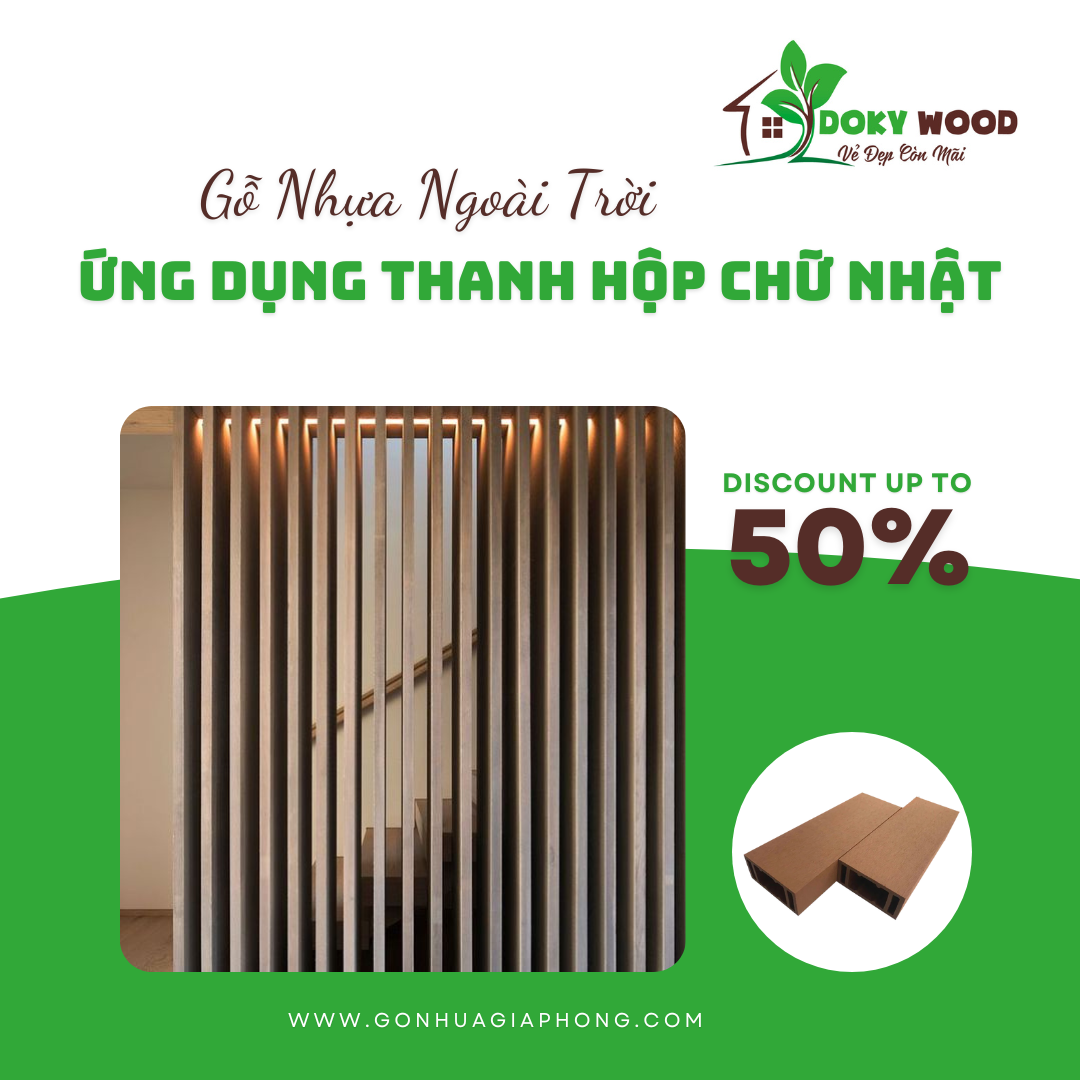 Thanh Gỗ Nhựa Composite Ngoài Trời - Ưu Điểm Nổi Bật