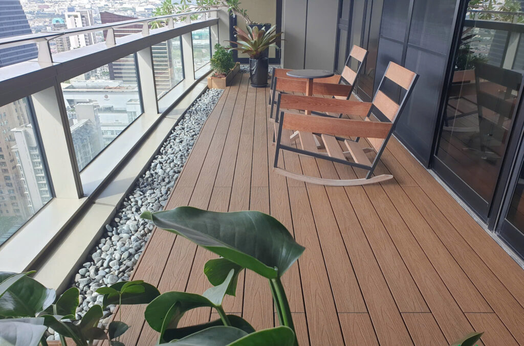 sàn ngoài trời 2 lớp