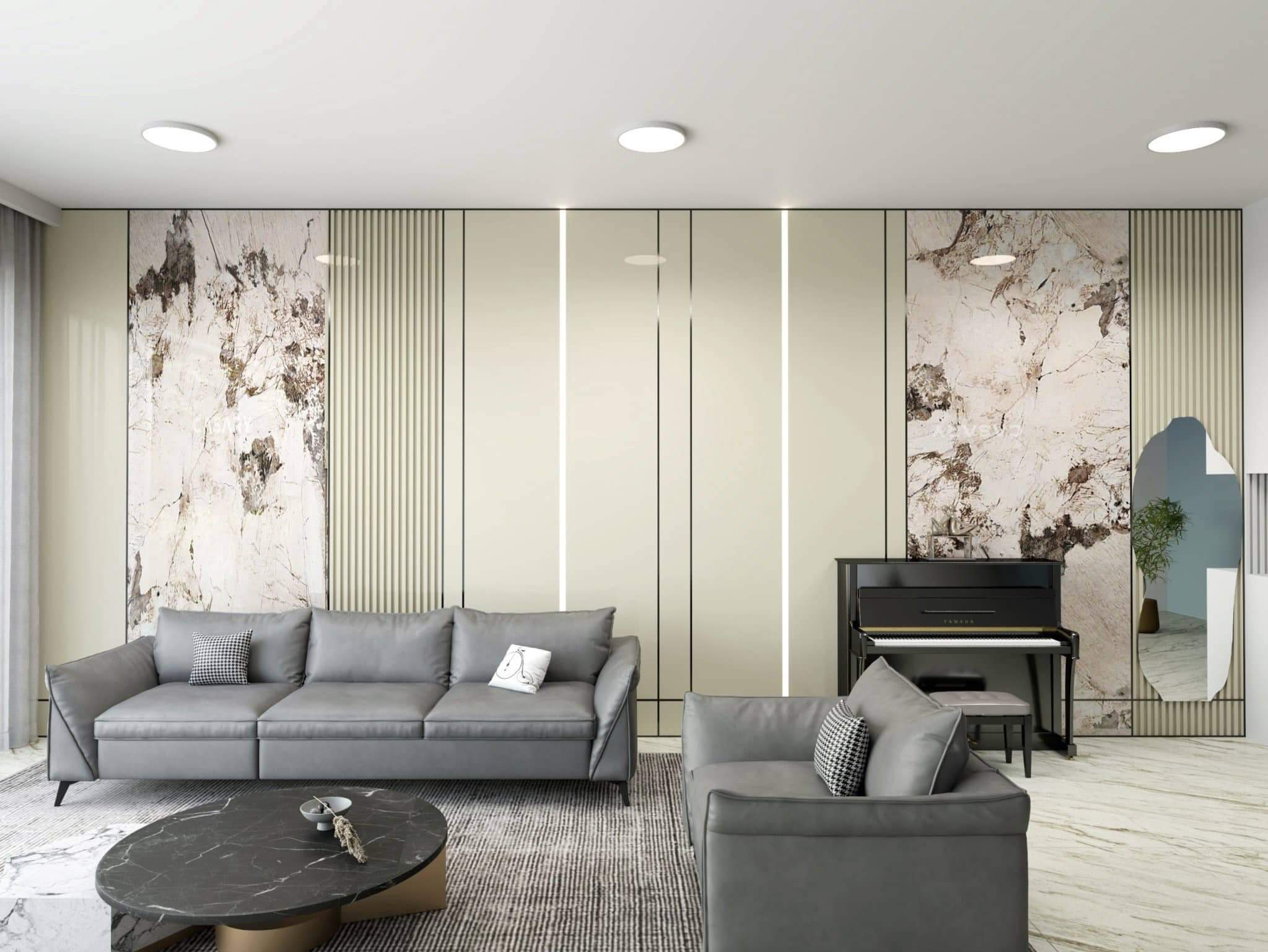 Tấm ốp than tre vân đá - Giải pháp hoàn hảo cho không gian sống sang trọng