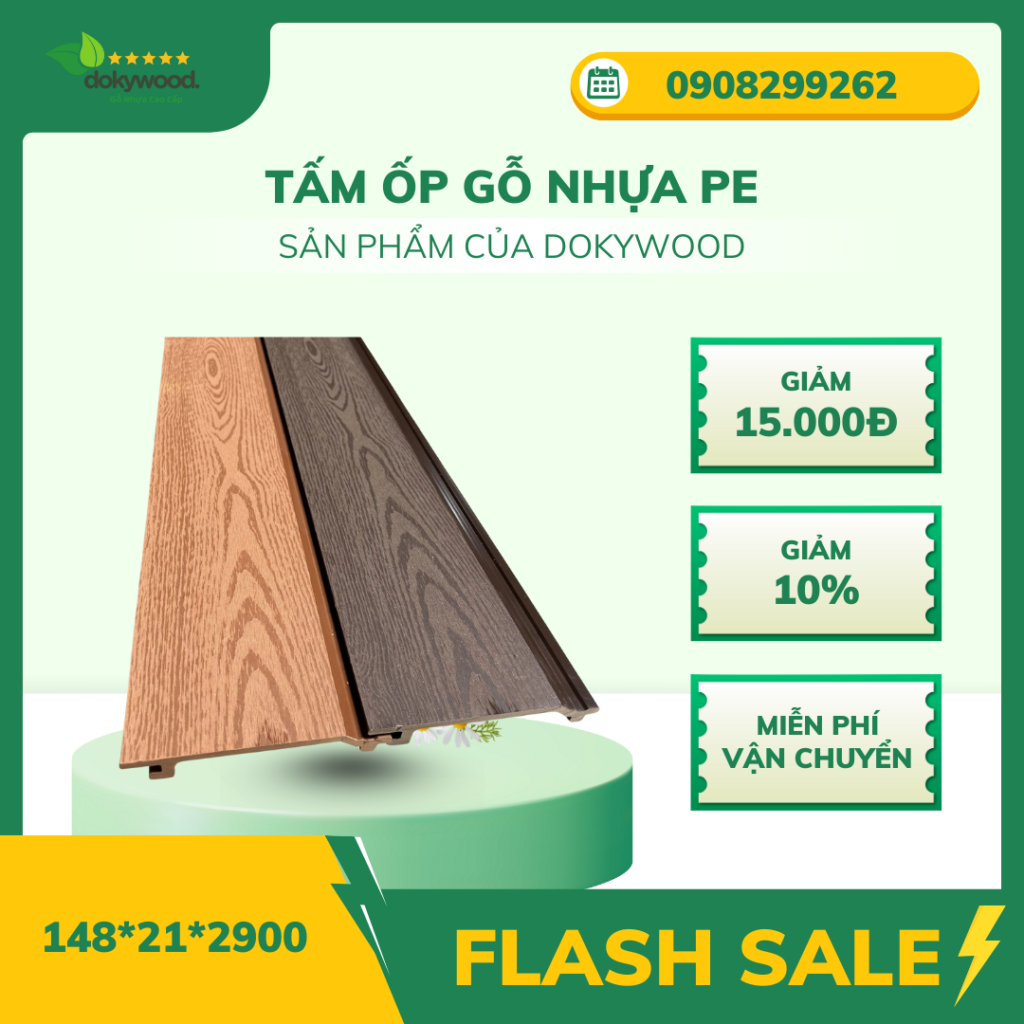 tấm ốp ngoài trời lam sóng 1 sóng pe